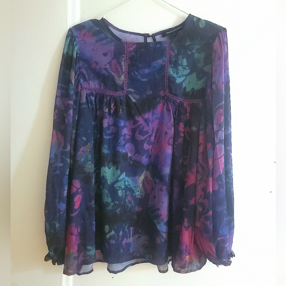 French Connection purple blouse